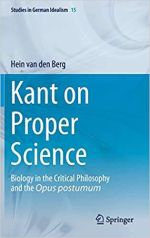 Umschlag Kant on Proper Science: Biology in the Critical Philosophy and the Opus postumum