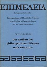 Umschlag Der Aufbau des philosophischen Wissens nach Descartes