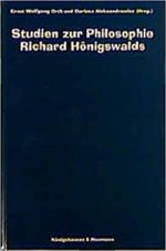 Umschlag Studien zur Philosophie Richard Hönigswalds