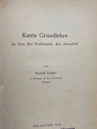 Umschlag Kants Grundlehre