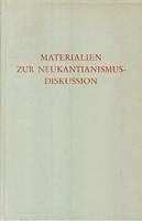 Umschlag Materialien zur Neukantianismus-Diskussion