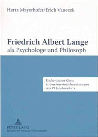 Umschlag Friedrich Albert Lange als Psychologe und Philosoph