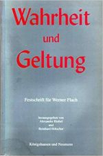 Umschlag Wahrheit und Geltung