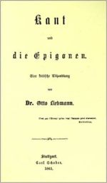 Umschlag Kant und die Epigonen