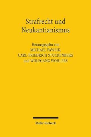 Umschlag Strafrecht und Neukantianismus