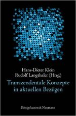 Umschlag Transzendentale Konzepte in aktuellen Bezügen