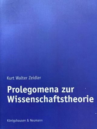 Umschlag Prolegomena zur Wissenschaftstheorie