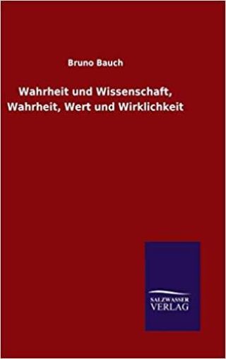 Umschlag Wahrheit, Wert und Wirklichkeit
