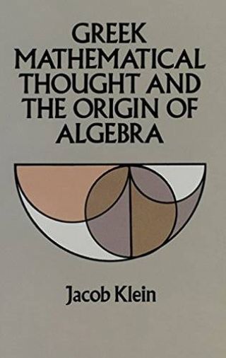 Umschlag Greek Mathematical Thought and the Origin of Algebra