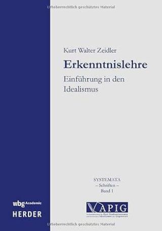 Umschlag  Erkenntnislehre: Einführung in den Idealismus