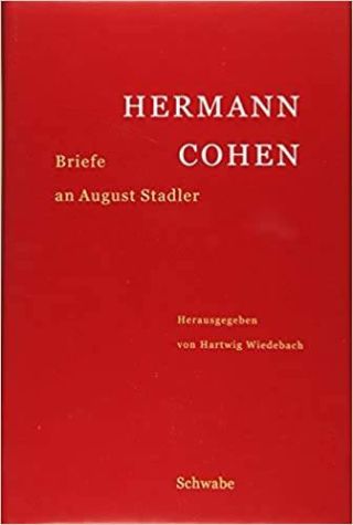 Umschlag Hermann Cohen: Briefe an August Stadler