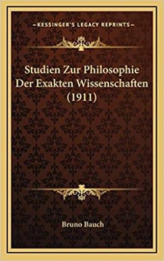 Umschlag Studien Zur Philosophie Der Exakten Wissenschaften