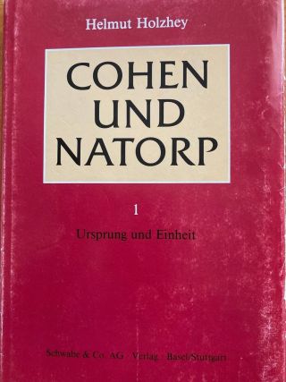 Umschlag Cohen und Natorp